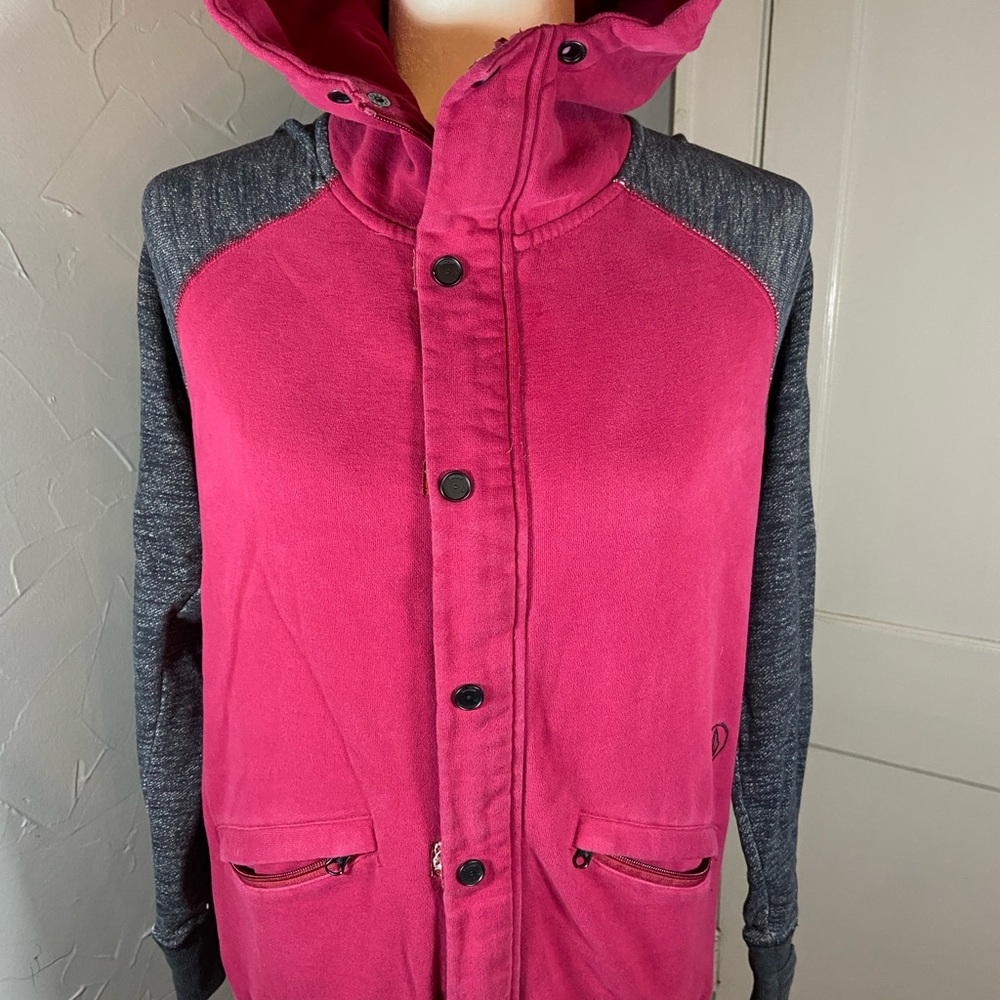 Vintage Volcom Women's Zip Hoodie